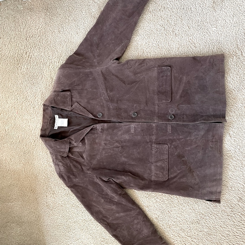 Brown Leather jacket Jessica Holbrook